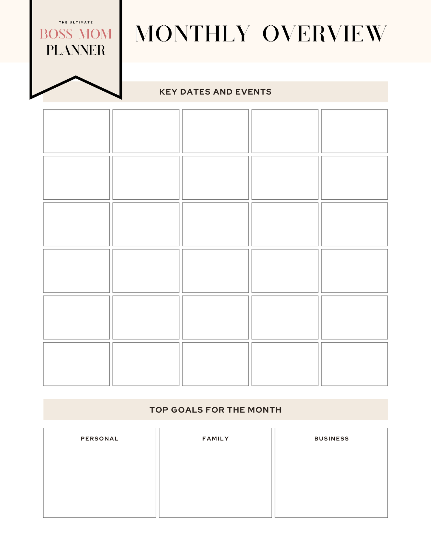 Boss Mom Planner