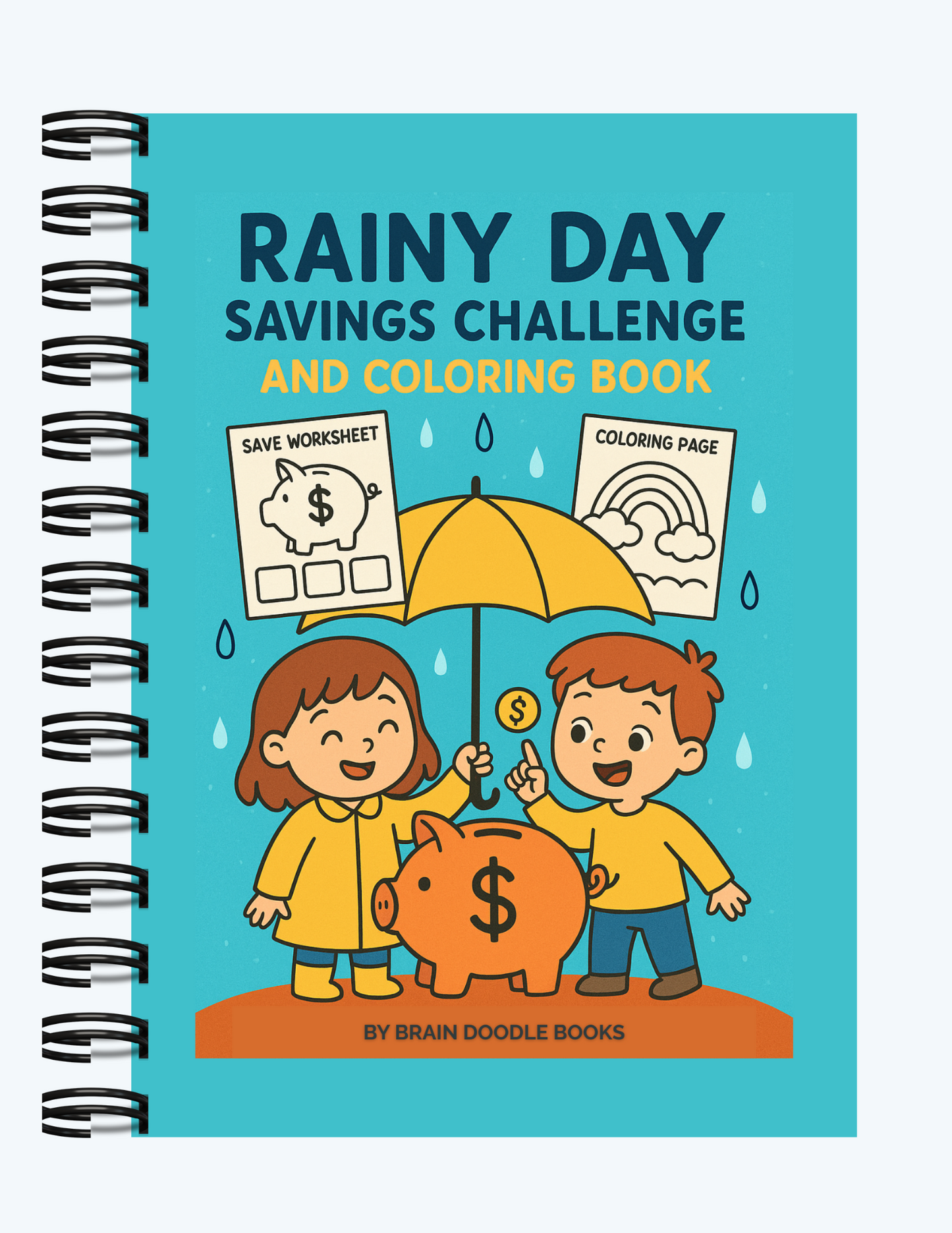 Rainy Day Savings Challenge and Coloring Book