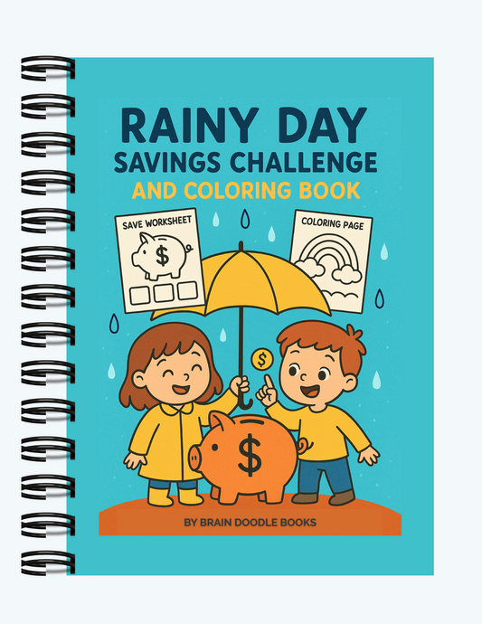 Rainy Day Savings Challenge and Coloring Book